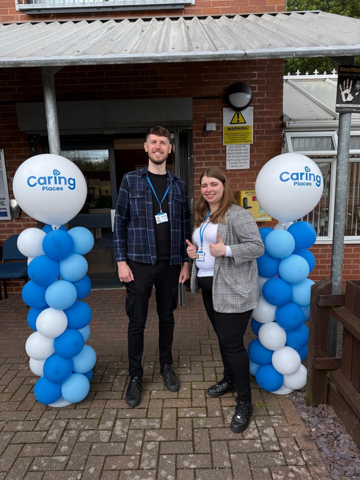 The Caring Places team ready to welcome visitors at the Open Day on 14th May